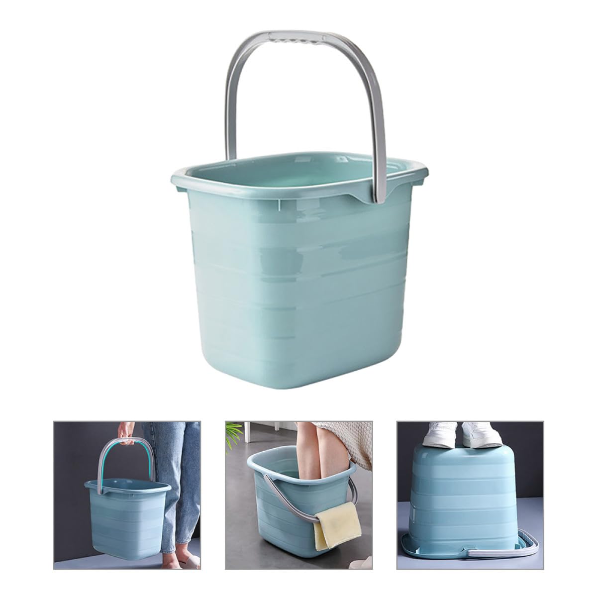 Secchio in Plastica Manico per Acqua, Uso Domestico