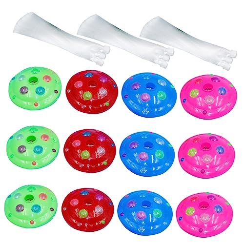 Hemobllo 12pcs Fiber Optic Lights Led Changing Fiber Optic Lamp Novelty Lights for Party and Home Decoration
