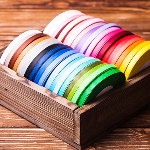 Dyanatic Satin Ribbon (10mm x 22m), 25 Yards Craft & Christmas Ribbon for Gift Wrapping Decorations, Hair Accessories - Image 3