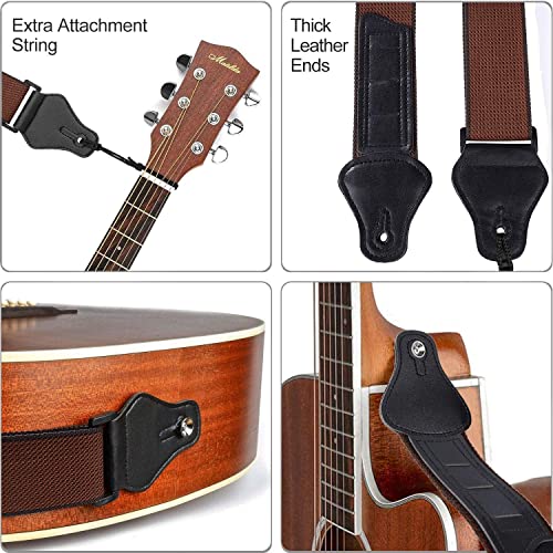 PIQIUQIU Sangle de Guitare Réglable en Coton Guitare Électrique Bandoulière Courroie de Guitare Confortable avec 3 Porte… - Les Beatles, Paul McCartney, John Lennon, RIngo Starr, George Harrison PIQIUQIU Sangle de Guitare Réglable en Coton Guitare Électrique Bandoulière Courroie de Guitare Confortable avec 3 Porte… – Image 5