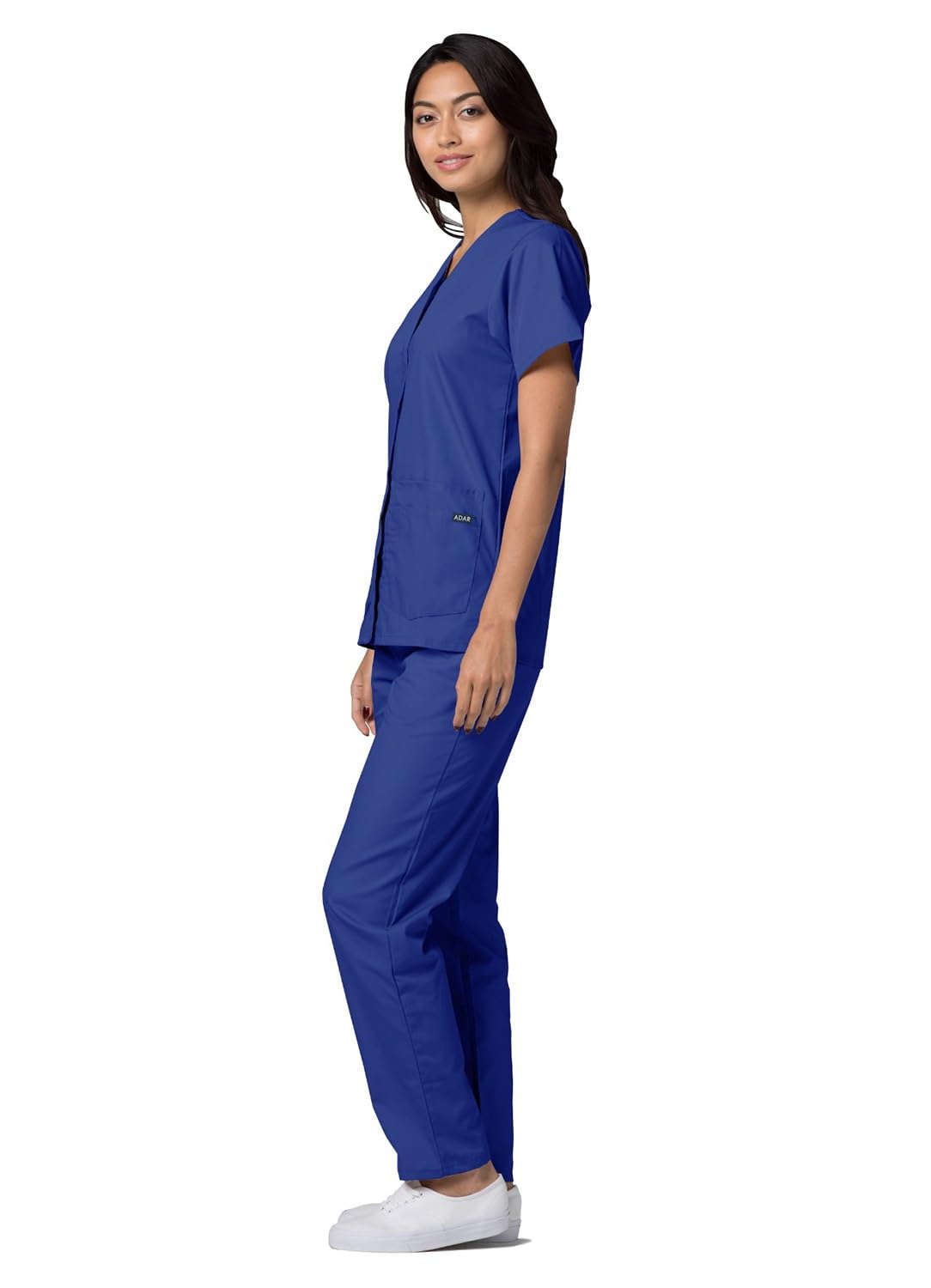 Adar Uniforms Damska koszula medyczna 604rylm, królewski niebieski, M UK