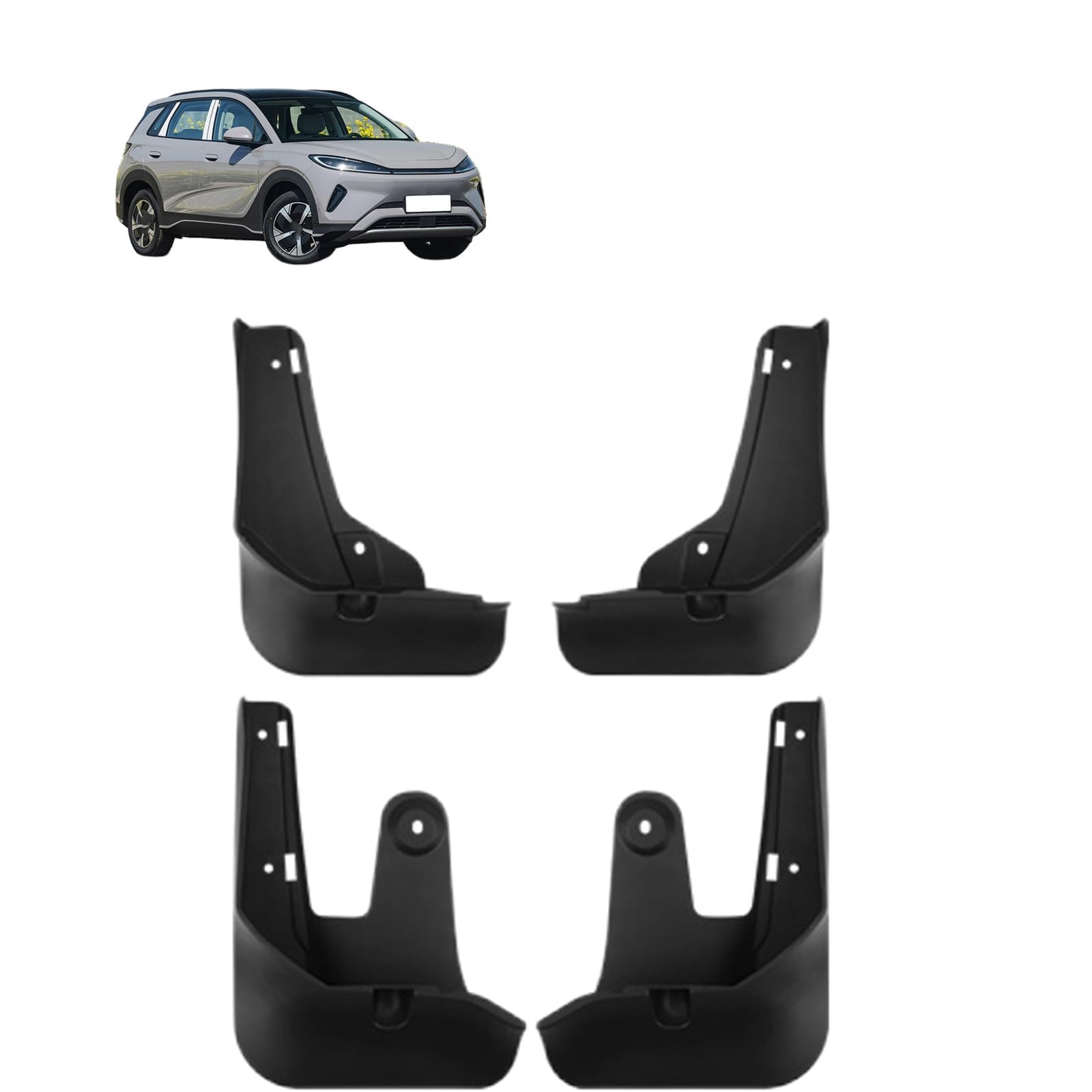 NYSLDSCO 4Pcs Premium Mud Flaps for BYD Sea Lion 05 EV 2025 Front and Rear Splash Guards Durable Mudguards Protection Against Road Debris