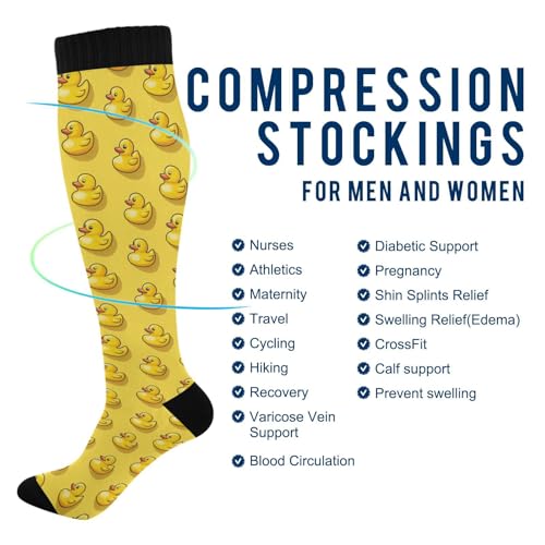 Image of Pigsaly Red White Polka Dot Womens Compression Socks Athletic Tube Sock Knee High Socks Outdoor Sport Socks