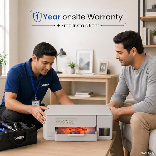 Image of Brother DCP-T436W (New Launch) WiFi Multifunction Print Scan Copy Ink Tank Color Printer Best for Home, 27 /11 PPM BK /CL, Print Upto 7.5 K Pages in Black & 5 K in Color Each for(CMY),Free Installation