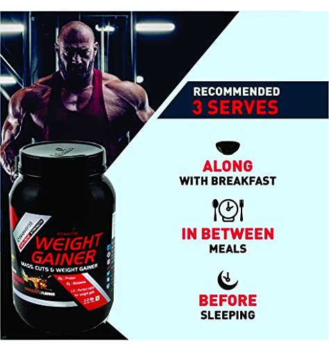 Image of Ankerite Weight Gainer | High-Calorie Mass Gainer for Healthy Weight Gain & Muscle Growth | Supports Muscle Recovery & Strength for men or Woman (3000 g, CHOCOLATE)