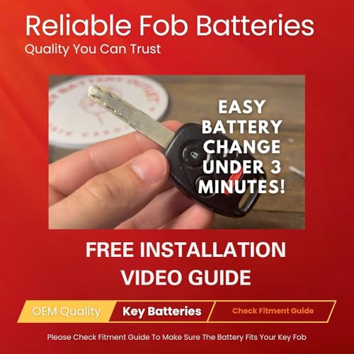 Key Fob Battery CR1616 (2 Pack)