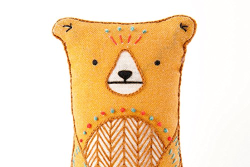 Image of DIY Embroidery Doll Kit by Kiriki Press | 3 Skill Levels - Beginner to Advanced (Bear - Level 2)