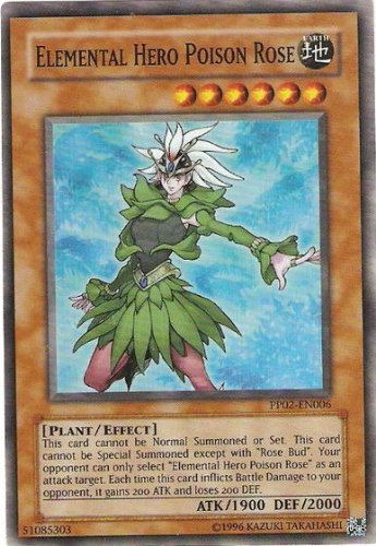 Yugioh PP02-EN006 ELEMENTAL HERO POISON ROSE Super Rare