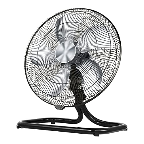 Aioneer Ventilador De Mesa, De Pie O De Pie, Oscilante, para Dormitorio, Gimnasio, Garaje, Almacén, Taller E Industria, De 12 A 20 Pulgadas, Plateado.