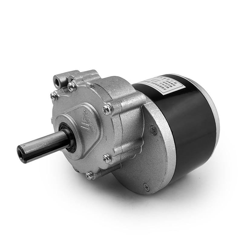 L-faster Motor de Engranajes cepillados de Cochecito eléctrico de 24 V y 350 W con Caja de Cambios Eje de Longitud Larga de 120 RPM y 75 RPM para Bicicleta eléctrica para Silla de Ruedas