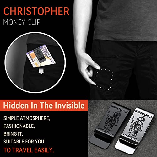 FaithHeart Personalized Customized Saint Christopher Jewelry for Men Money Clip Christian Protective Accessories2