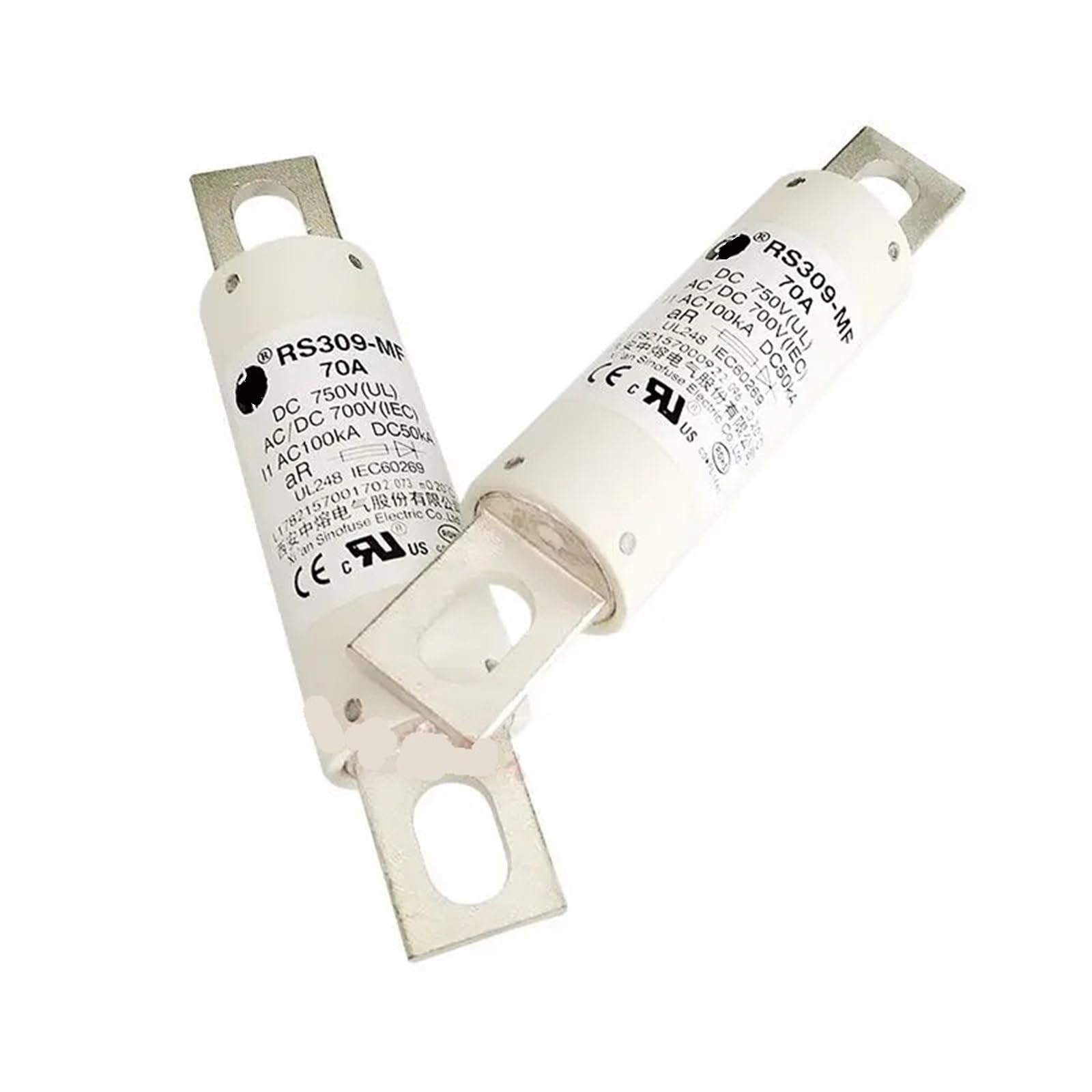 HCVYQMMJ RS309-MF 35A 40A 50A-60A-80A-100A-125A-150A-200A 250A 275A 300A 350A 400A 450A 500A 600A 700A 800A 750VDC Bolted Fuse 1pcs(RS309-MF-450A)