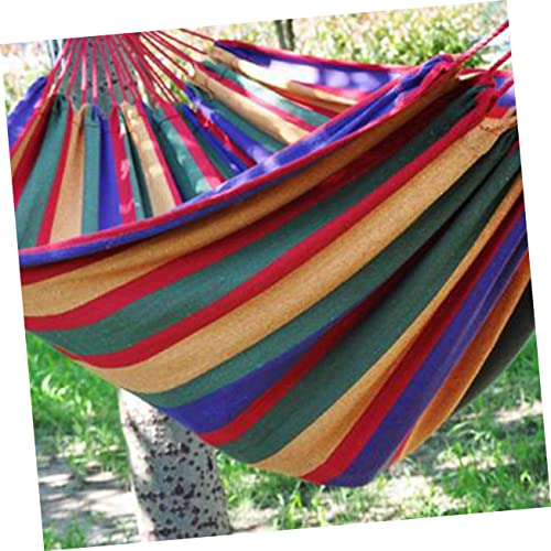Hamac de camping double en toile rouge Mipcase avec cordons de serrage - 4