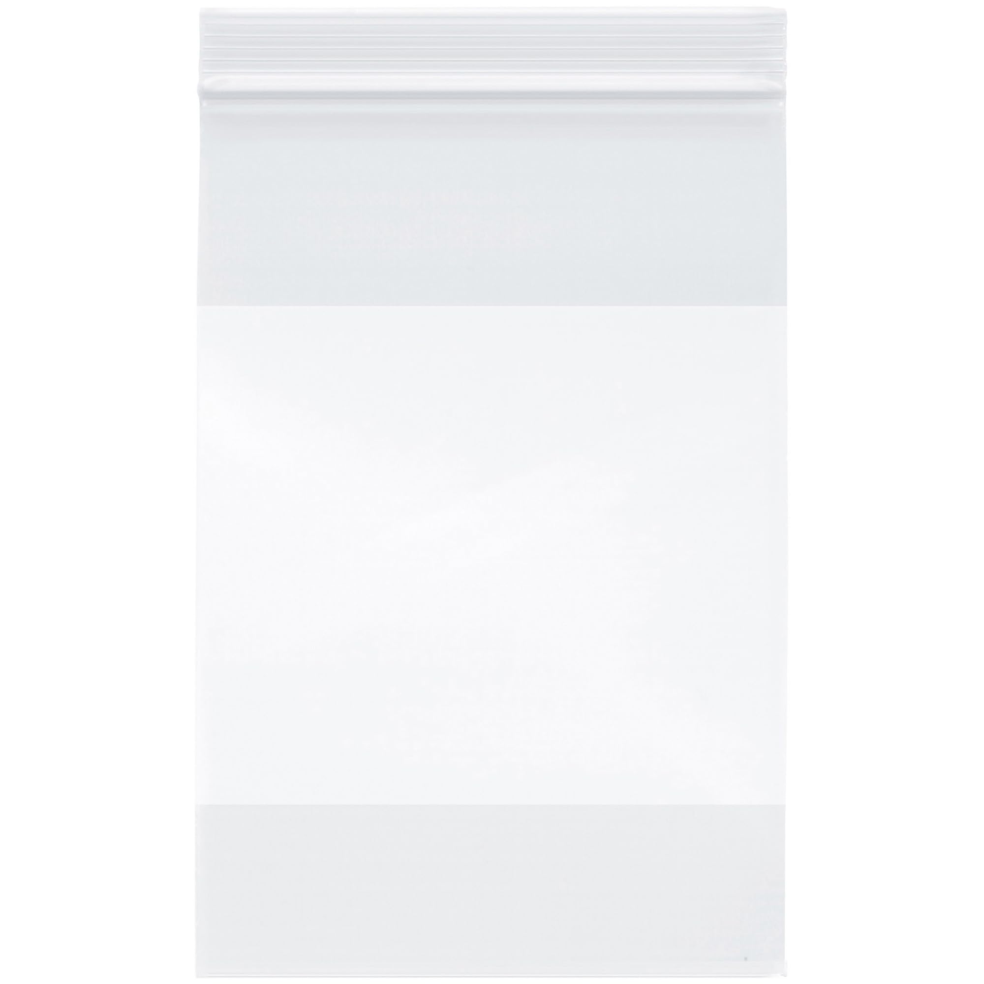 Plymor 6" x 9" (Case of 2,000), 2 Mil with White-Block Zipper Reclosable Plastic Bags