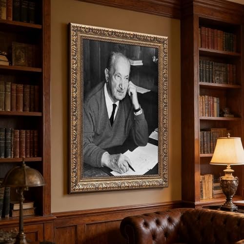 Impression sur toile Martin Heidegger avec cadre de qualité - 3
