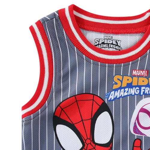 Marvel Spider-Man Miles Morales Avengers Boys Tank Top Shirt and Active Mesh Short Set for Toddlers and Big Kids - image 3