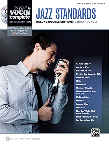 Vocal Complete -- Male Voice Jazz Standards: Piano/Vocal Sheet Music with Orchestrated Backing