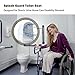 Toilet Splash Guard for Directs Urine Home Care Disability Elevated and Boys Potty Training, Portable Restroom Pee Guard for Prevents Kids and Adult from Peeing Splash,Fits Most Toilet Seats (1 Pack)