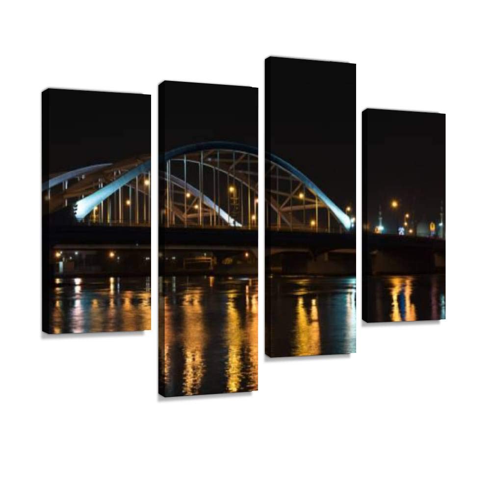 Buy 4 Panel maqta bridge, abu dhabi, united arab emirates abu dhabis and Canvas Pictures Home