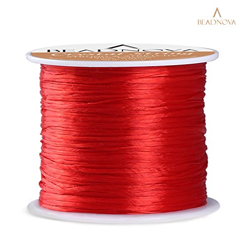 image for BEADNOVA 1mm Elastic Stretch Polyester Crystal String Cord for Jewelry