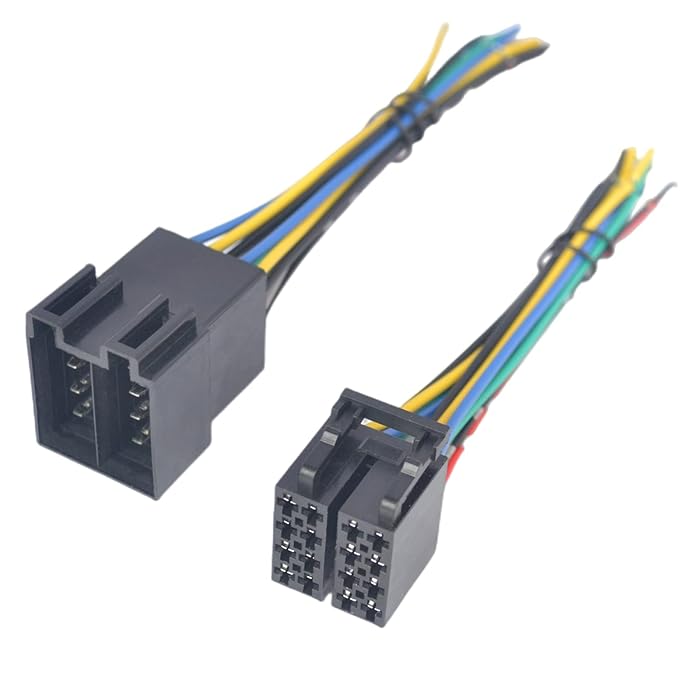 Buy 16 Pin Male Female Radio ISO Wire Harness Adapter for Peterbilt