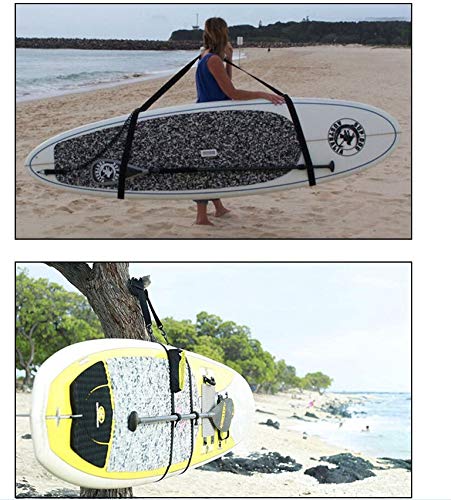 Sangle De Transport Réglable Pour SUP (Stand Up Paddle) - Épaulières Larges, Porte-pagaie Intégré - Pour Kayak, Planche De Surf