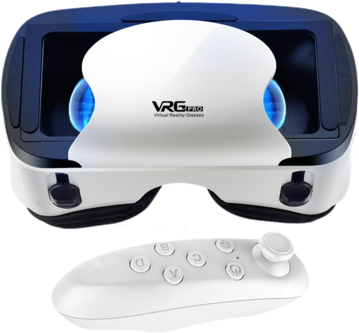 Headset Virtual Reality 3D Glasses Headset Android Compatible 5.0 to 7.0 Inch, HD Blu-ray Eye Protected, with Controller, for Mobile Games & Movies Headset Virtual Reality 3D Glasses Headset Android Compatible 5.0 to 7.0 Inch, HD Blu-ray Eye Protected, with Controller, for Mobile Games & Movies