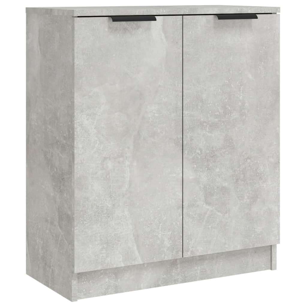 vidaXL Buffet Armoire de Rangement Organisateur de Maison Meuble de Rangement Armoire de Salon Intérieur Gris Béton 60x30x70 cm Bois d'Ingénierie