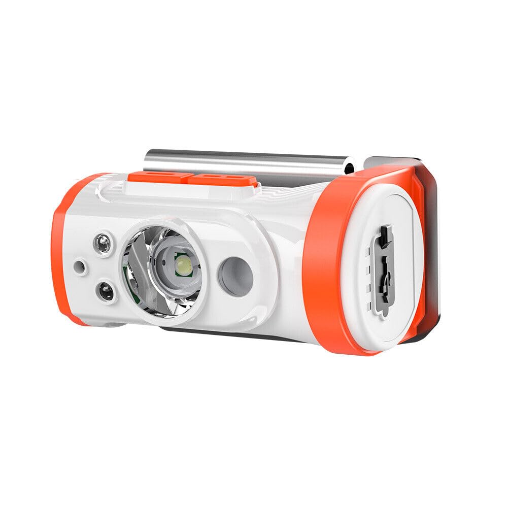 TrekEaze Camping Light and LED Head Torch - USB Rechargeable Induction Headlamp with Hand Wave Sensing, Ideal for Outdoor Camping, Hiking, and Cycling (White) (B0CG27YJH9) Amazon Price History, Amazon Price Tracker