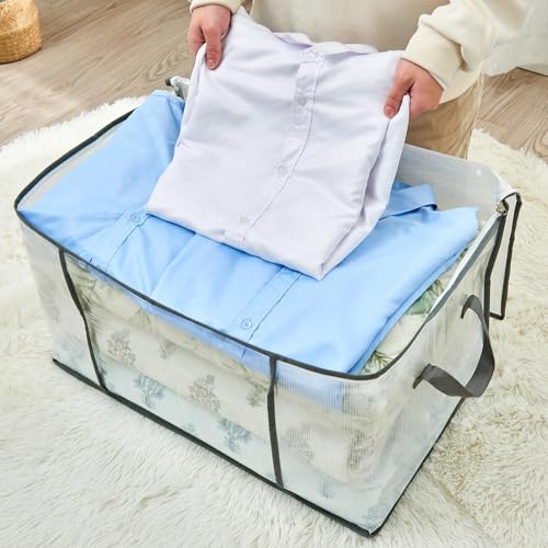 Contenedores de almacenamiento para ropa de invierno y almohadas grandes 3