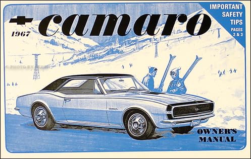 1967 Camaro Owner's Manual Reprint Z-28, Z28, RS, SS
