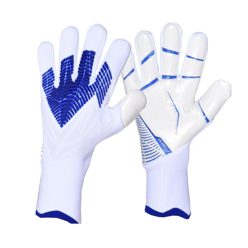 Longjihui Soccer Goalkeeper Gloves Goalie Training Gloves Strong Grip Anti-Slip and Breathable for Adults and Children