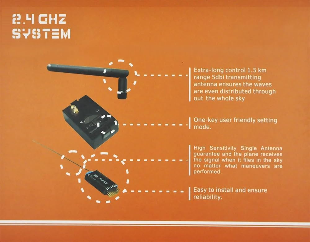 Moduł RC 2,4 GHz CT8J V2 i zestaw odbiornika CR8D dla JR PCM9XII | Long Range DSSS Radio Transmitter Retrofit Upgrade Kit for Legacy 347 388 783 8103 Controllers(CR8D RX And CT8J TX)