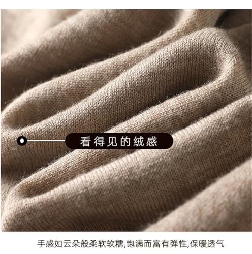 Men Imitation Merino Wool Sweater Thin Knit Solid Color Pullover2