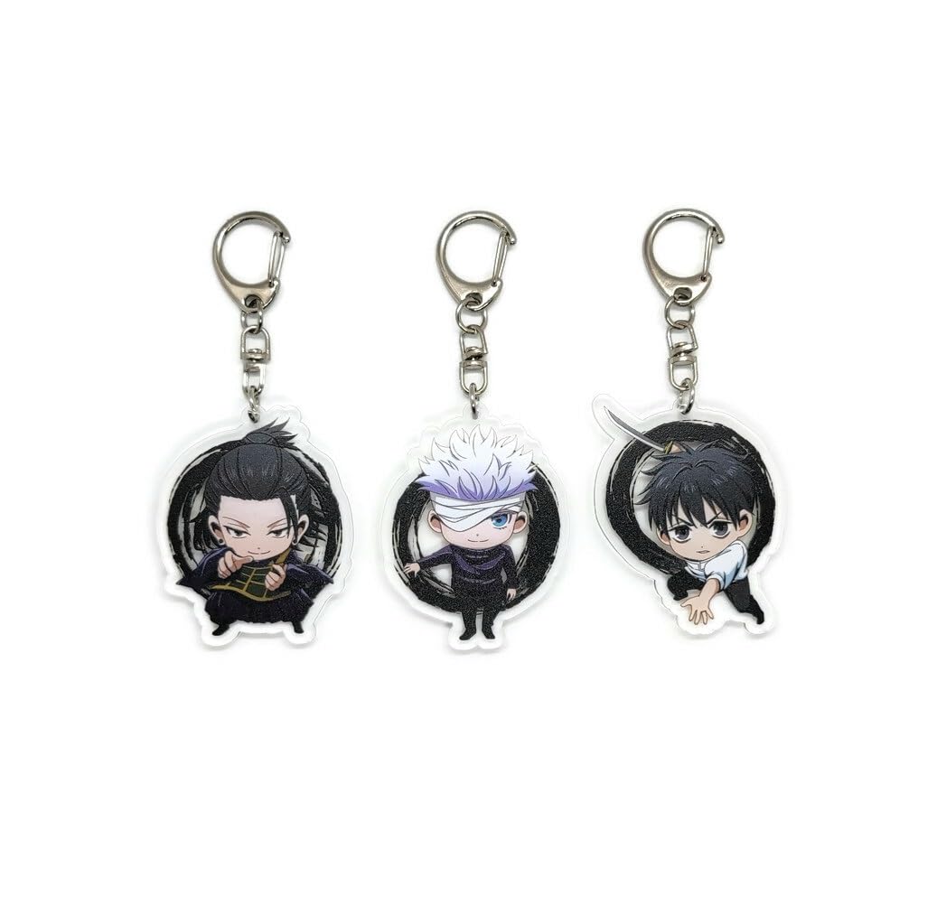 EBTY DREAMS Inc. - Set of 3 Jujutsu Kaisen Acrylic Keychain Suguru Getou, Satoru Gojou, Yuta Okkotsu v1