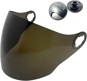 Viseira Fumê + Reparo Compativel com Capacete Tork New Liberty 3