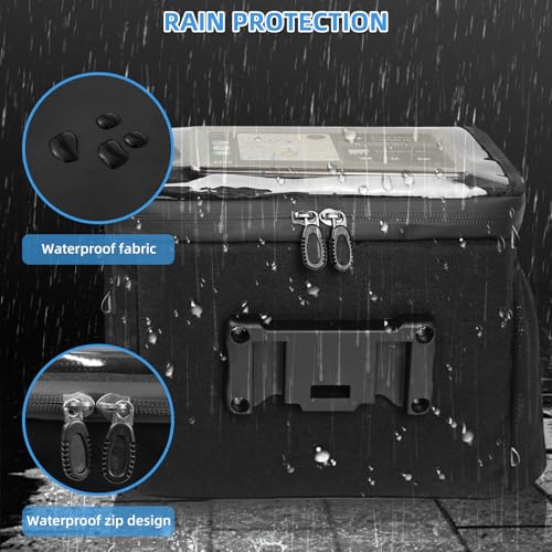 TOUYINGER Lenkertasche Fahrrad, 6L Fahrradtasche Lenker mit Thermo Auskleidung, Wasserdicht Fahrradkorb Vorne Tasche mit Adapter, Handyhalterung, Touchscreen