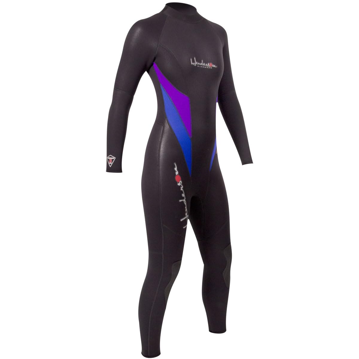 Henderson Combinaison de plongée thermoprène pour homme avec fermeture éclair arrière Noir/bleu Taille XL 7 mm