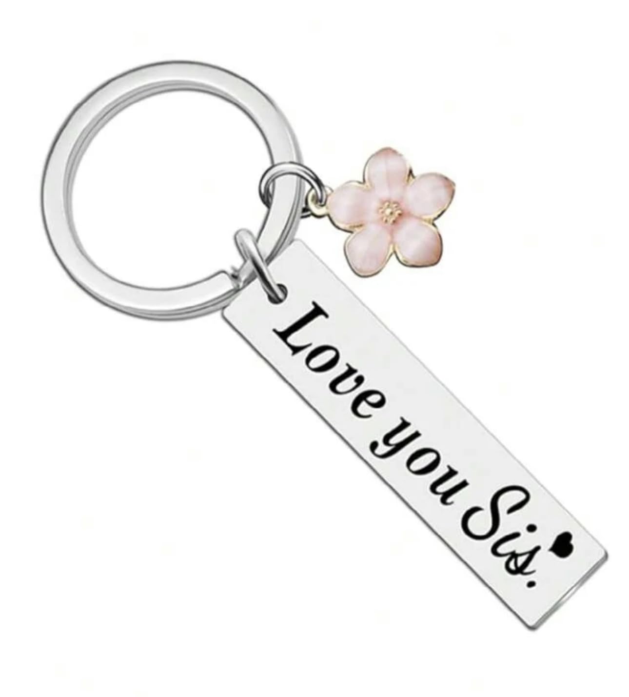 AMXJB Sister Keyring Gifts For Sister Keychain Sister Gifts From Sister Big Sister Gifts For Sister Birthday Gifts For Sister Christmas Gifts Love You Sis (Love You Sis)