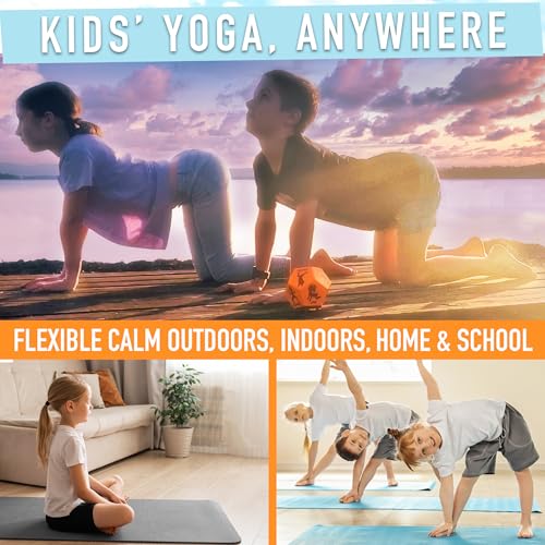 Yoga Dice - Yoga for Kids, Pose and Play Peaceful Kids Stretching Gymnastics Games and PE Equipment for Elementary School, Kindergarten, and Preschool, 12-Sided Foam Large Dice for Children - Image 5