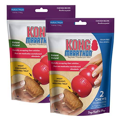 Kong - marathon (2 pack, 4 pieces total) - chicken flavor - mediu…