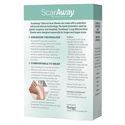 ScarAway Long Silicone Scar Treatment Sheets
