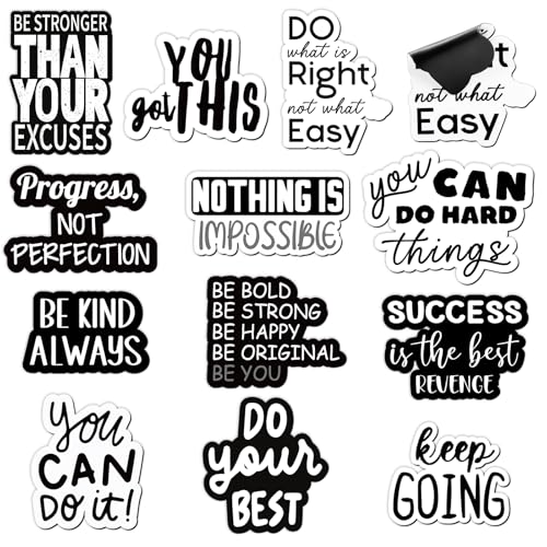 Set de 12 Imánes Decorativos Rectangulares Negro y Blanco