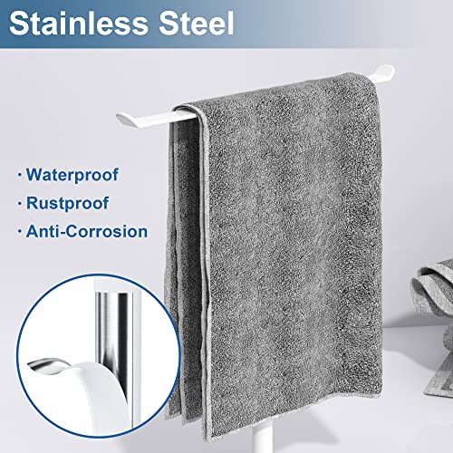 image for niffgaff Towel Rack T-Shape Hand Towel Holder for Bathroom, Headband H