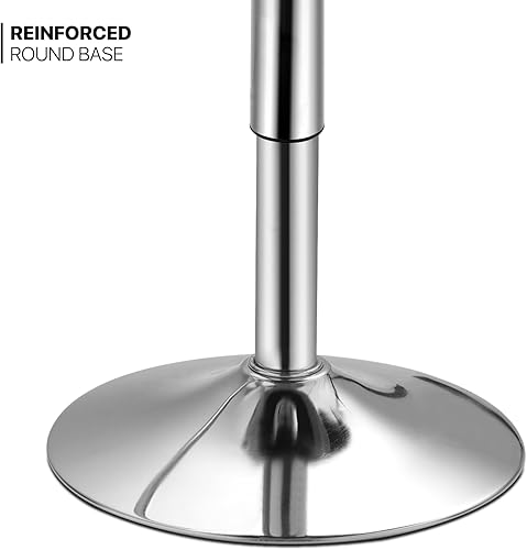 Miniatura 6 de MoNiBloom Mesa de pub bistro con barra redonda de 27.5 a 36 pulgadas, altura ajustable, mesa de cóctel para comedor, hogar, cocina, patio, bistro,