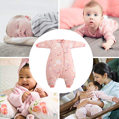 Maeau Slaapzak kinderen babyslaapzak met benen baby pyjama winter pyjama baby winter baby winterslaapzak jongen meisjes… - Image 4