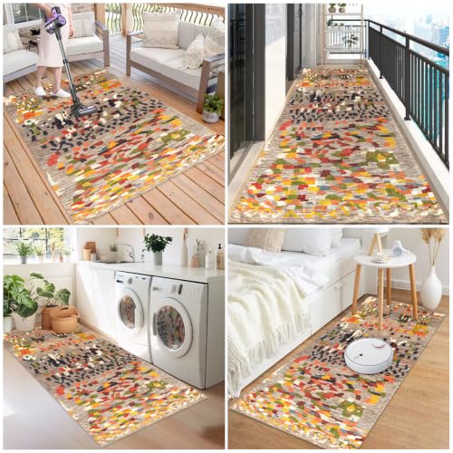Alfombra de pasillo anti resbalones con base de goma lavable de 40x180 cm 7