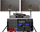 Home Karaoke System IDOlmain Latest Mixing Amplifier 8000W with Dual Super Bass 10