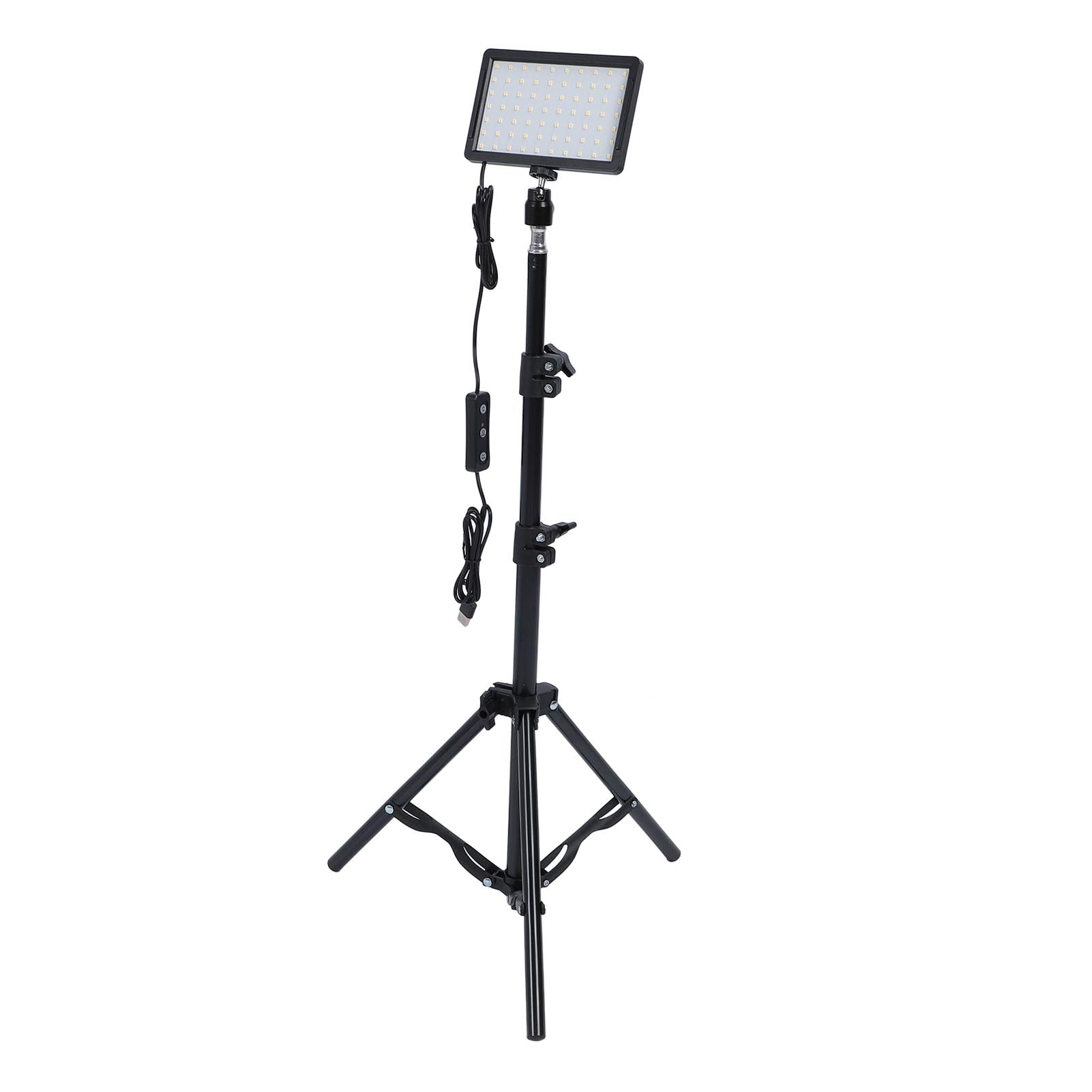 Oświetlenie wideo LED z regulowanym statywem, filtry kolorów, 5600K, 70 diod LED, 9 trybów oświetlenia, zestaw oświetlenia fotograficznego do nagrywania wideo