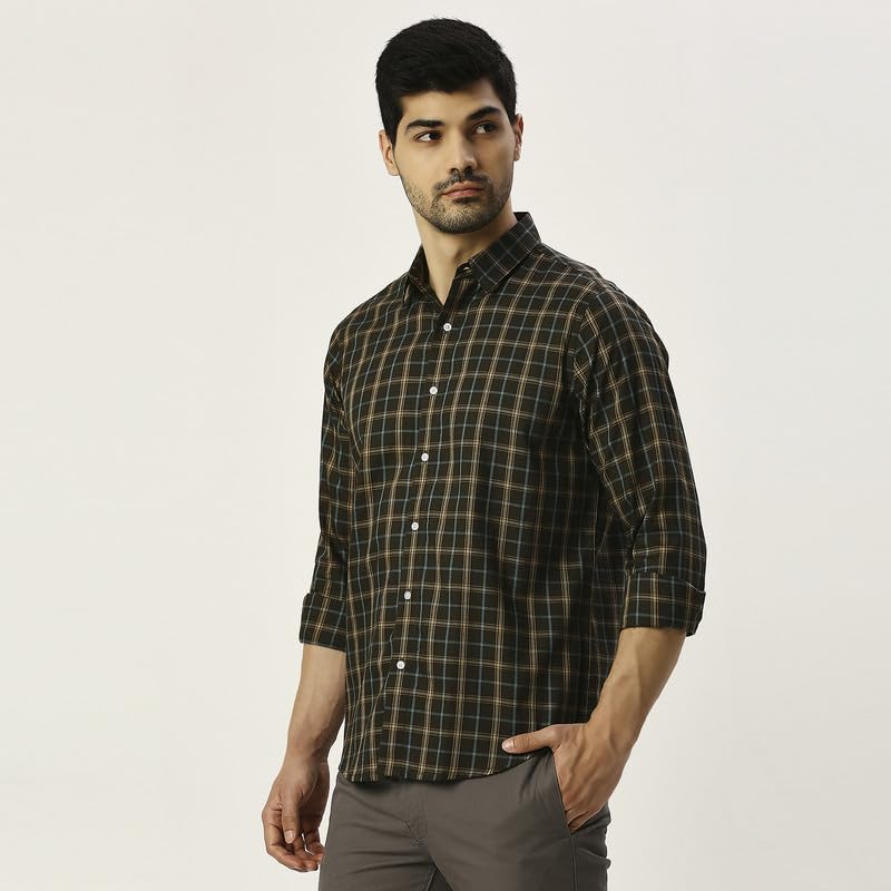 Image of Mens Striped Slim Fit Cotton Casual Shirt | Full Sleeves Mens Shirts | Stylish Shirt for Men